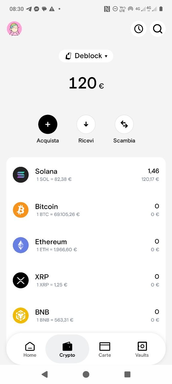 Criptovalute - Solana sale a 120 euro | Deblock