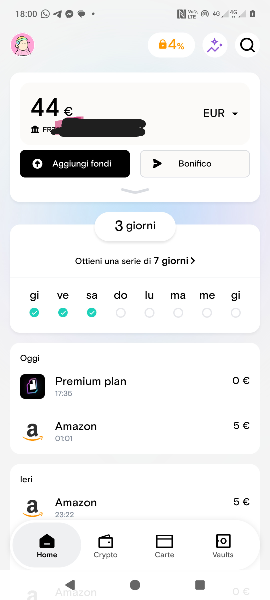 Utilizzo reale carta Deblock con acquisti Amazon