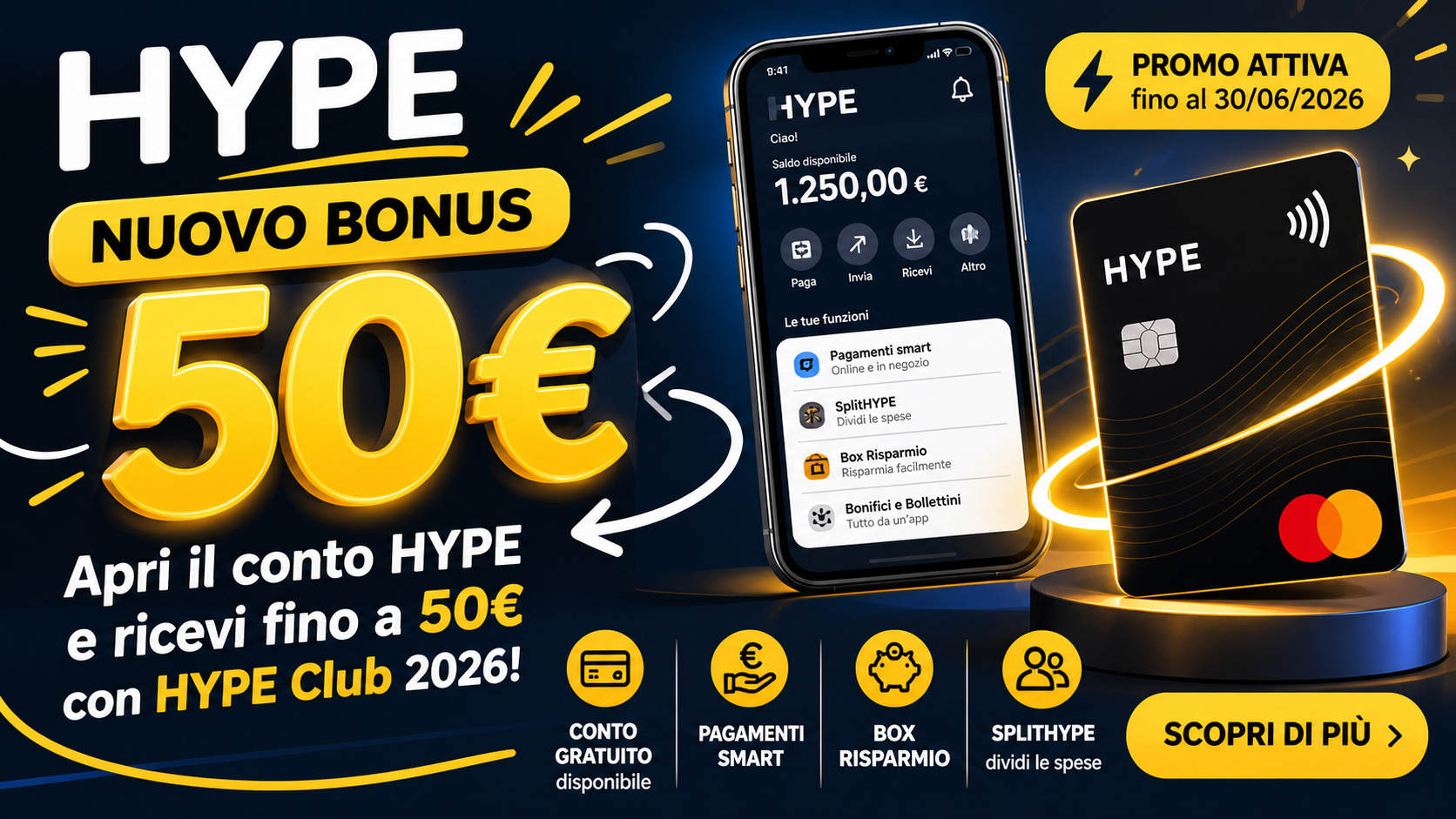 Bonus HYPE 2026 invita amici